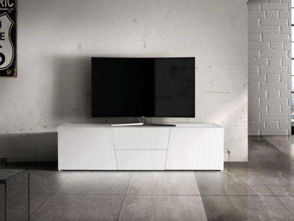 Art. 892 Porta TV cm. 165×45 H.45 Abete bianco spazzolato