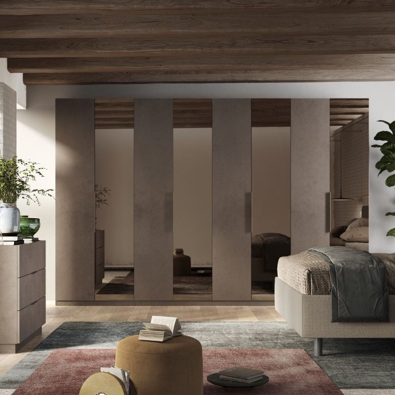Armadio con specchio -  Bronze / Mercure