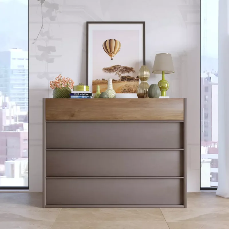 Cassettiera con 4 cassetti-  Bronze /Mercure