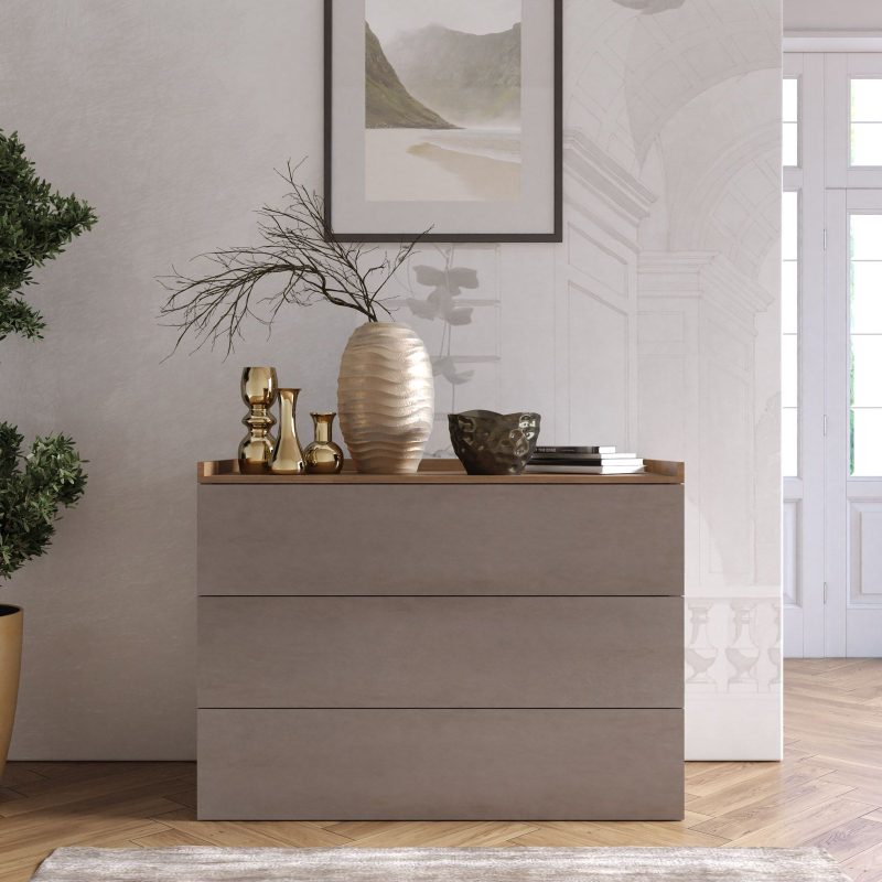 Cassettiera  con 3 cassetti- Bronze / Mercure