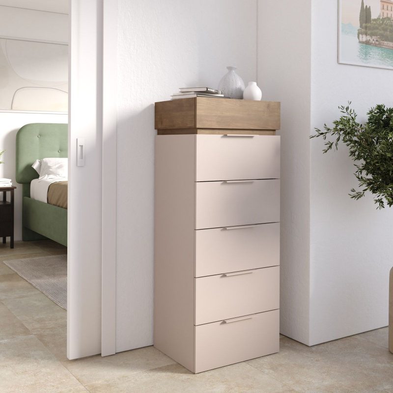 Cassettiera con 6 cassetti pre-montato - Cashmere - immagine 2