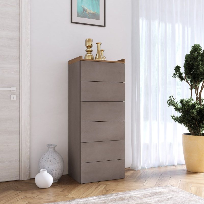Cassettiera  con 6 cassetti- Bronze / Mercure - immagine 2