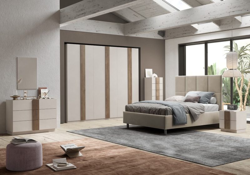 Letto Matrimoniale con rete contenitore -  Cashmere Mercure - immagine 2