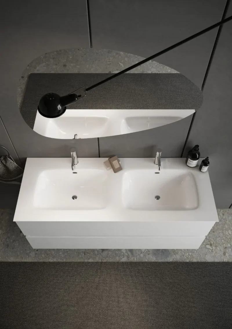 Mobile bagno sospeso bianco lucido - start - immagine 5