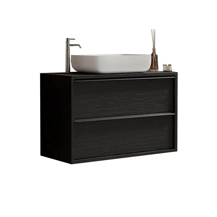 Mobile bagno nero sospeso - steel - immagine 3