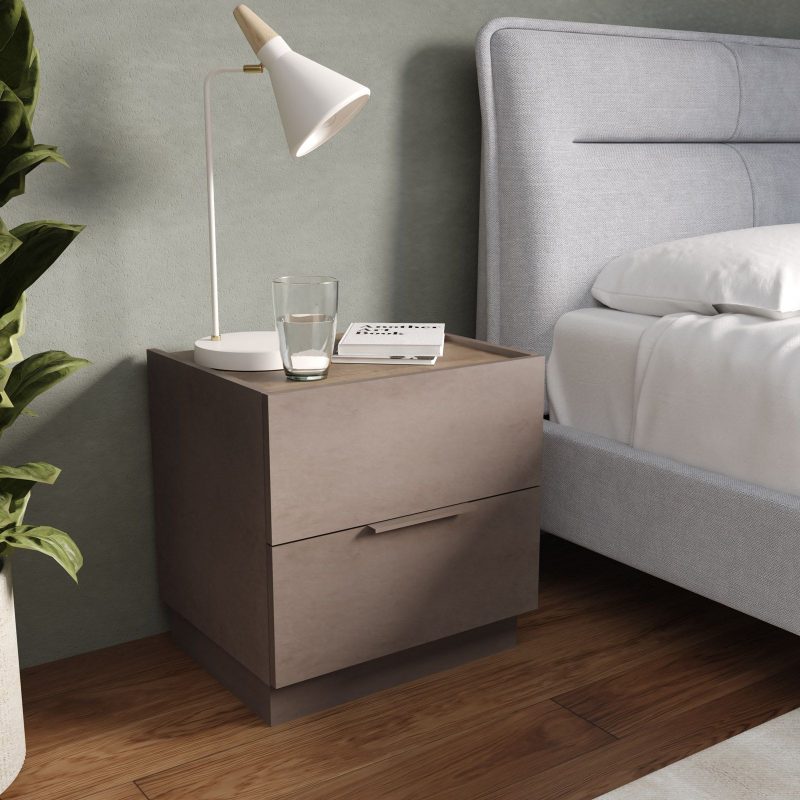 Coppia comodini 2 cassetti  - Mercure e Bronzo - immagine 2