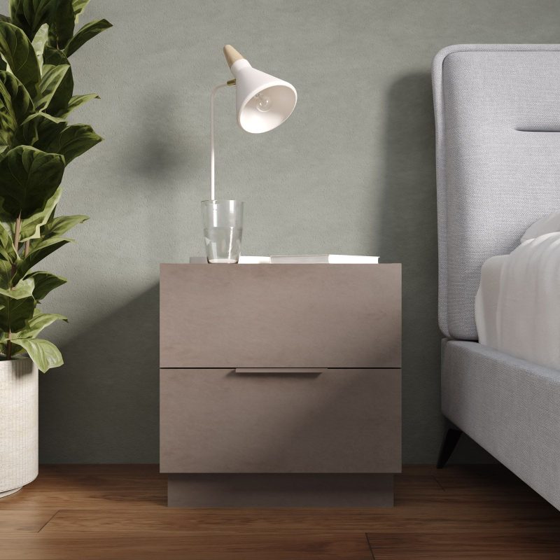 Coppia comodini 2 cassetti  - Mercure e Bronzo