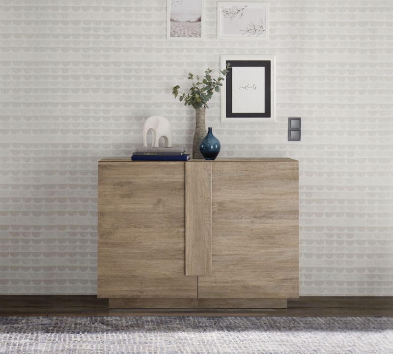 Credenza da cucina a 2 ante in finitura Mercure
