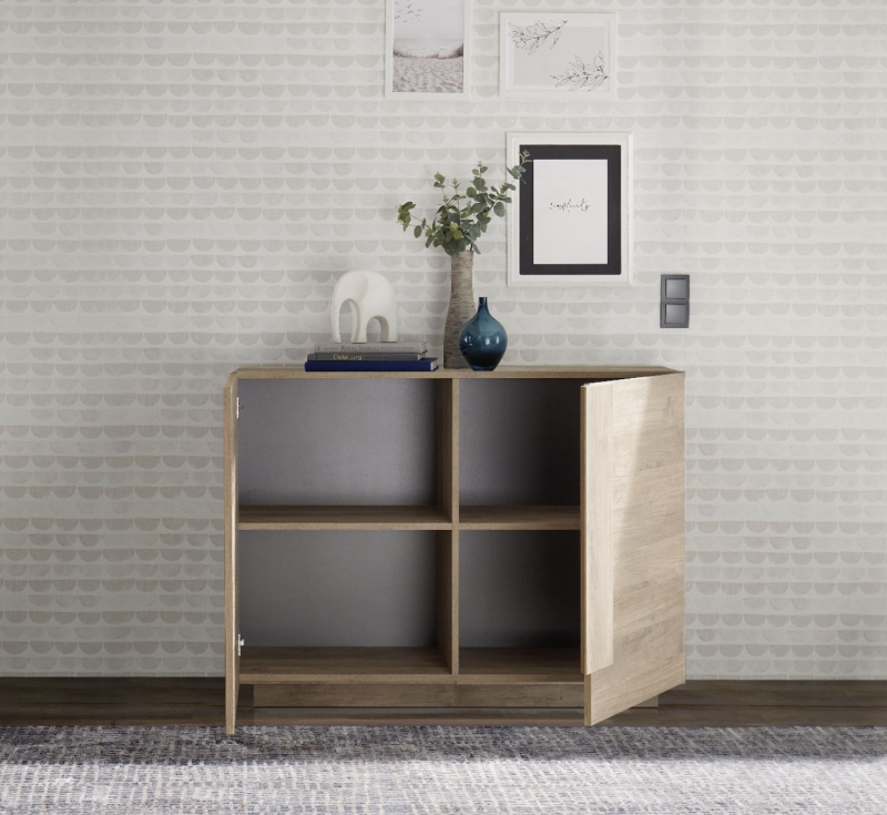 Credenza da cucina a 2 ante in finitura Mercure - immagine 2