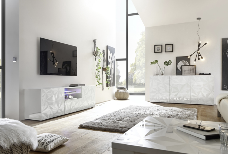 Porta TV MOSCA bianco - immagine 2
