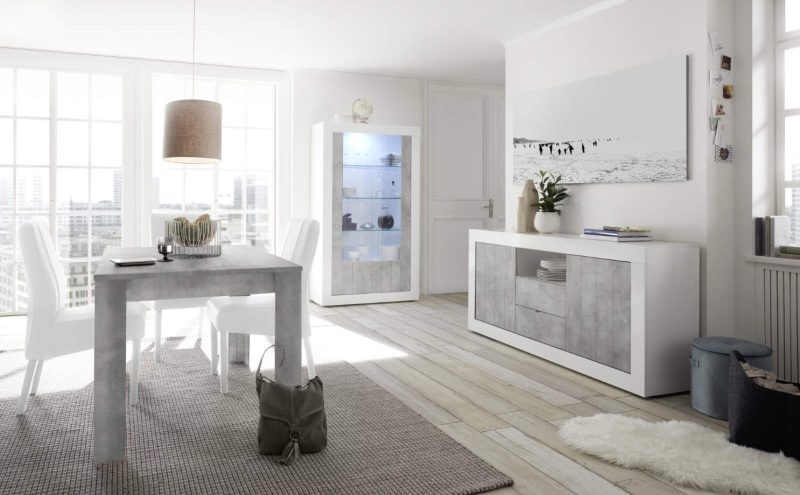 Tavolo allungabile 137×90 cemento - Hamburg - immagine 2
