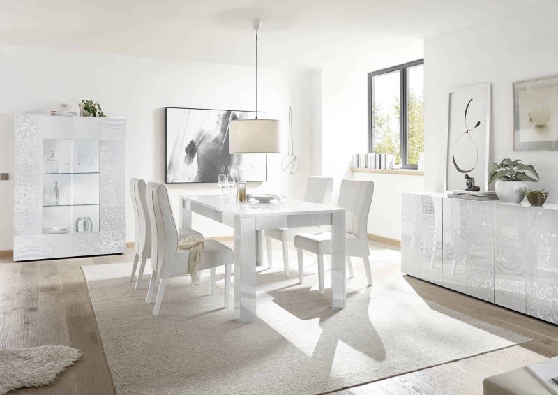 Tavolo 180×90 Ede bianco serigrafato - Miro - immagine 2
