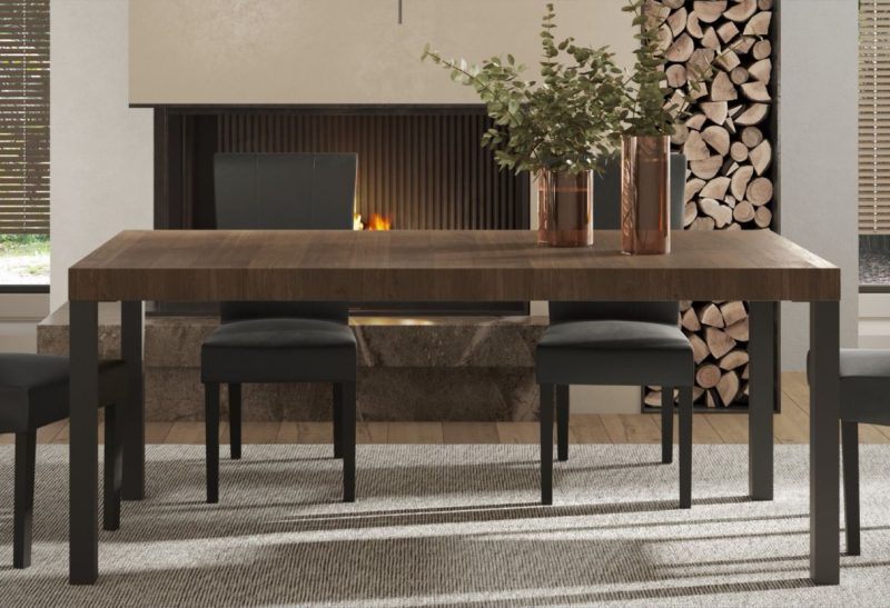 Tavolo 189x90 con gambe in ferro - Everest