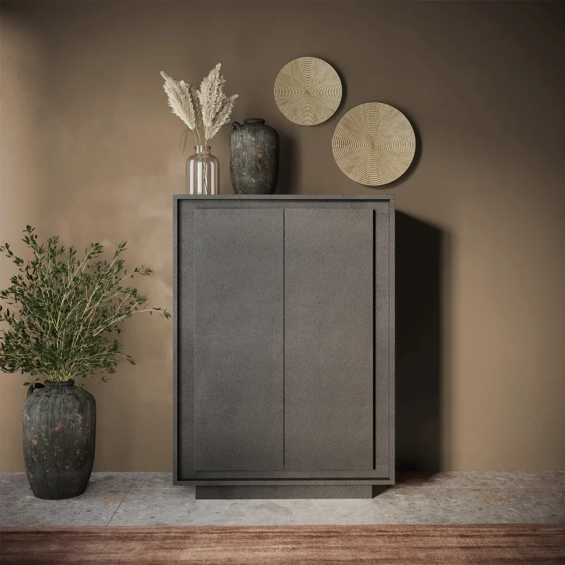 Madia alta 106x171h cm 2 ante antracite Deluxe