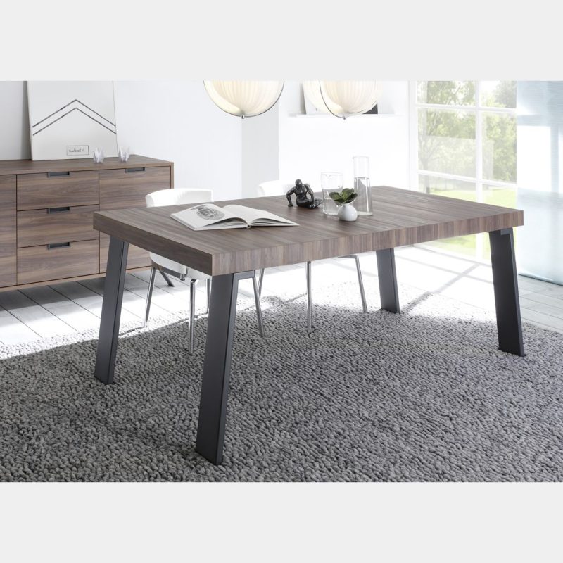 Tavolo moderno, di design, "Wood" Sherwood Oak 168x88 cm - immagine 3