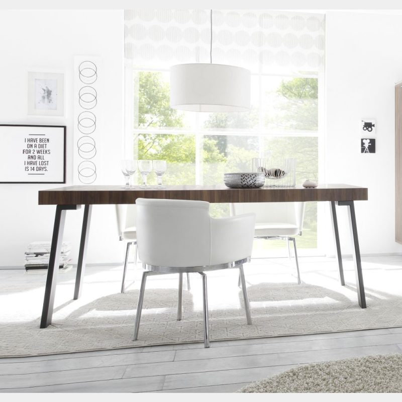 Tavolo moderno, di design, "Wood" Sherwood Oak 168x88 cm - immagine 2