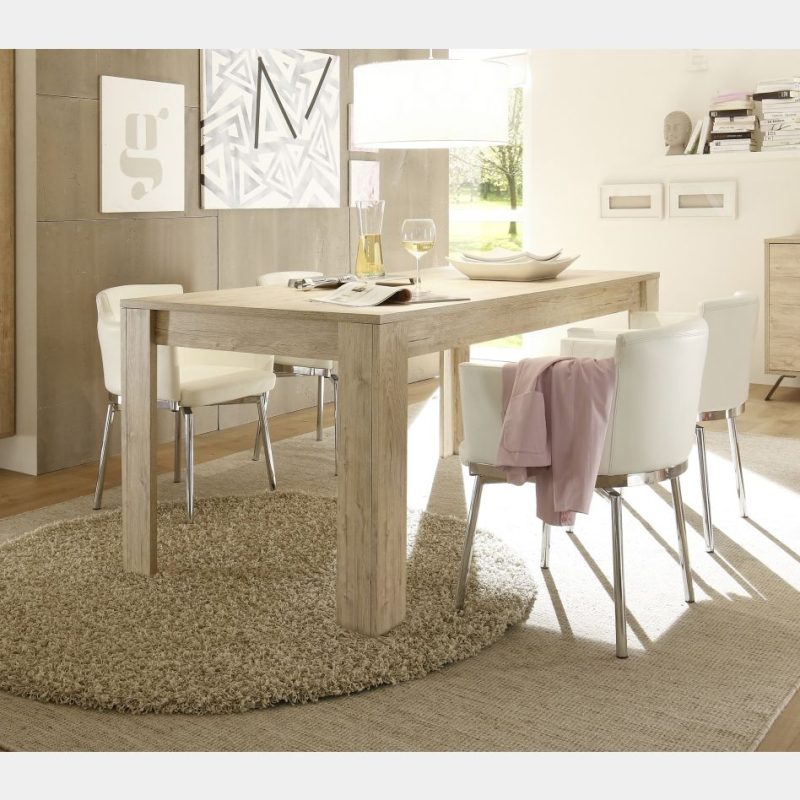 Tavolo da pranzo allungabile 180-228x90 cm in legno rovere sherwood - Kara