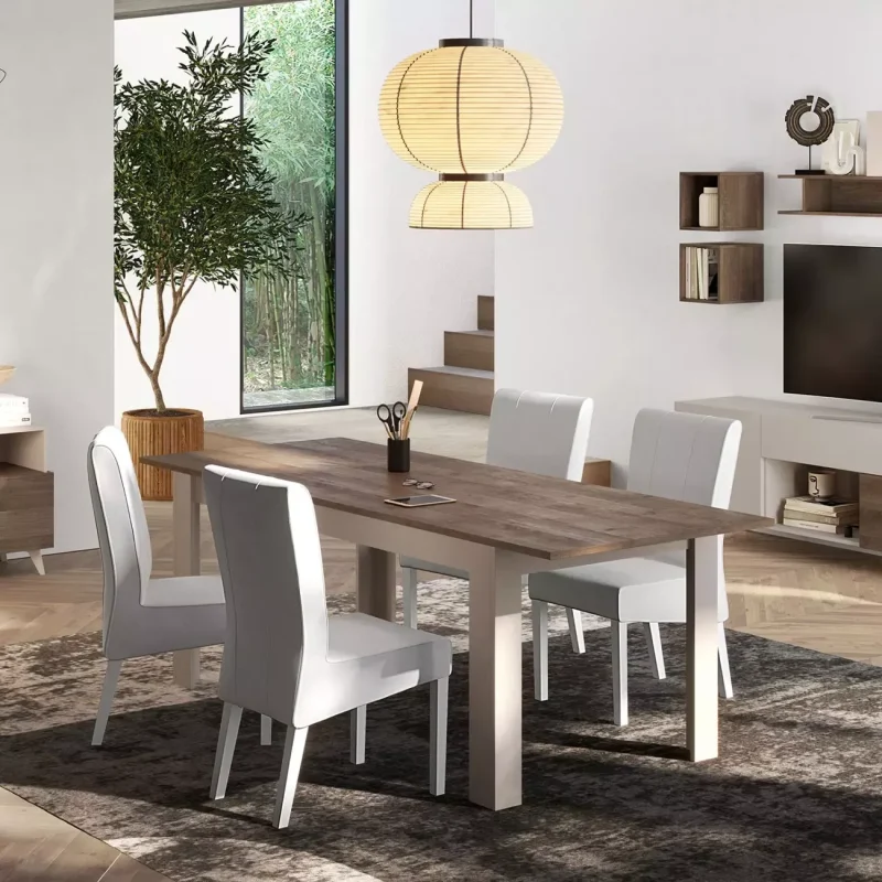Tavolo allungabile Cashmere e Cadiz, design moderno