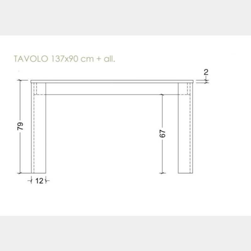Tavolo allungabile Cadiz e Bianco lucido, design moderno - immagine 3