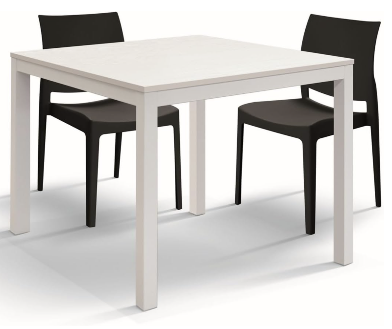 Tavolo da cucina bianco anticato cm 110x68h.75