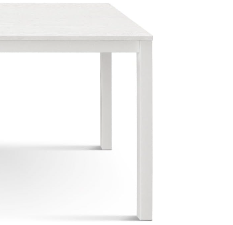Tavolo da cucina bianco anticato cm 110x68h.75 - immagine 2