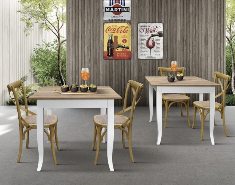 Tavolo ristorante 80x80 fisso nuovo - immagine 2