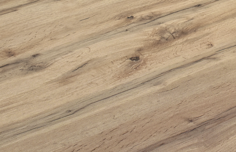 Tavolo allungabile Adriana, Piano Rovere Base Bianca, Nobilitato melaminico, Made in Italy, da 120 a 170 cm - immagine 2