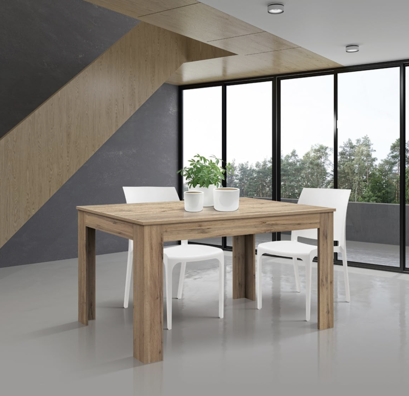 Tavolo LIPARI in legno finitura rovere, allungabile 120×80 cm – 170×80 cm - immagine 4