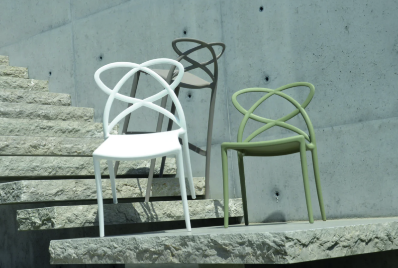 Sedia LONG ISLAND verde in polipropilene - immagine 5