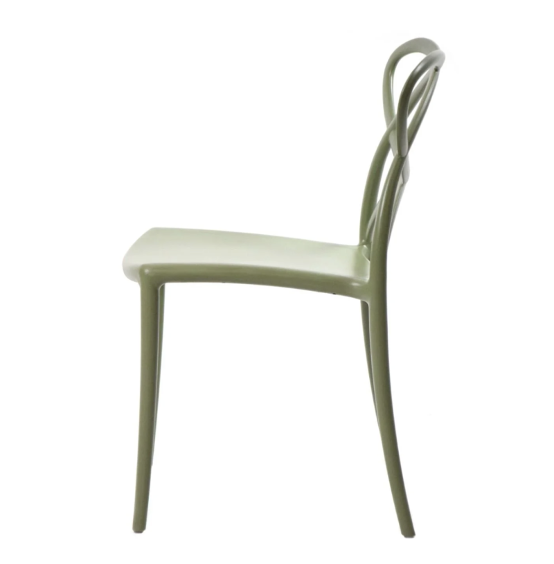 Sedia LONG ISLAND verde in polipropilene - immagine 2