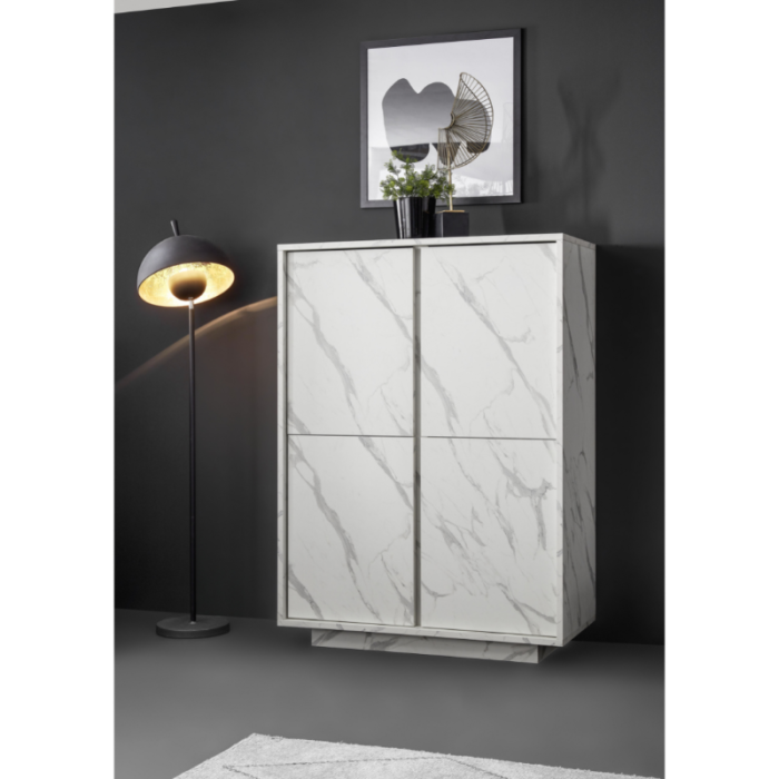 credenza-4-ante-92145-marmo-bianco-marina_69efb1d13c684.png Credenza Moderna da Soggiorno 4 ante 92x145 cm – Marmo Bianco - immagine 1