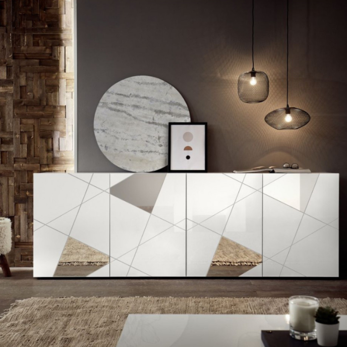 madia-4-ante-24184-bianco-laccato-lucido-fox_69efb18d0deb5.png Madia Moderna da Soggiorno 4 ante 241x84 cm – Bianco Laccato Lucido - immagine 1