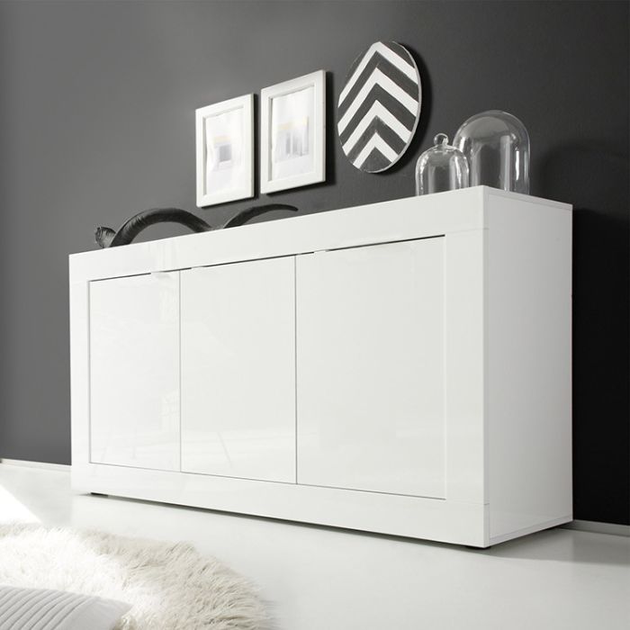 madia-moderna-3-ante-160-x-86-bianco-laccato-lucido-terry_69efae406b20c.jpeg Madia Moderna da Soggiorno 3 ante 160x86 cm – Bianco Laccato Lucido - immagine 1